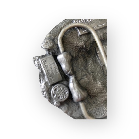 Vintage: Harley Davidson x Harmony Designs ©️1989 ☻ Eagle Rose Metal Belt Buckle - Picture 5 of 13